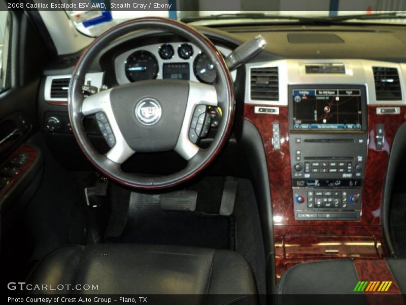 Stealth Gray / Ebony 2008 Cadillac Escalade ESV AWD