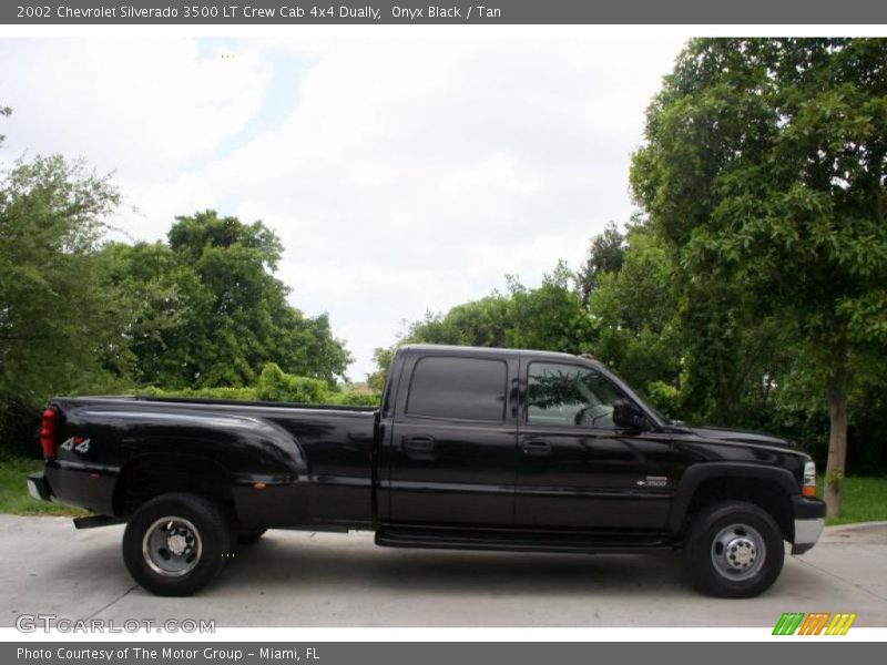Onyx Black / Tan 2002 Chevrolet Silverado 3500 LT Crew Cab 4x4 Dually
