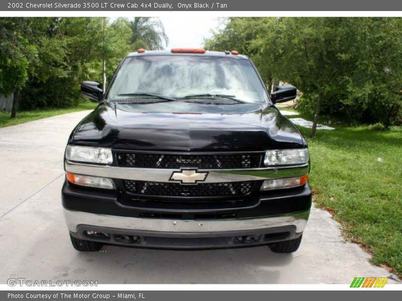 Onyx Black / Tan 2002 Chevrolet Silverado 3500 LT Crew Cab 4x4 Dually