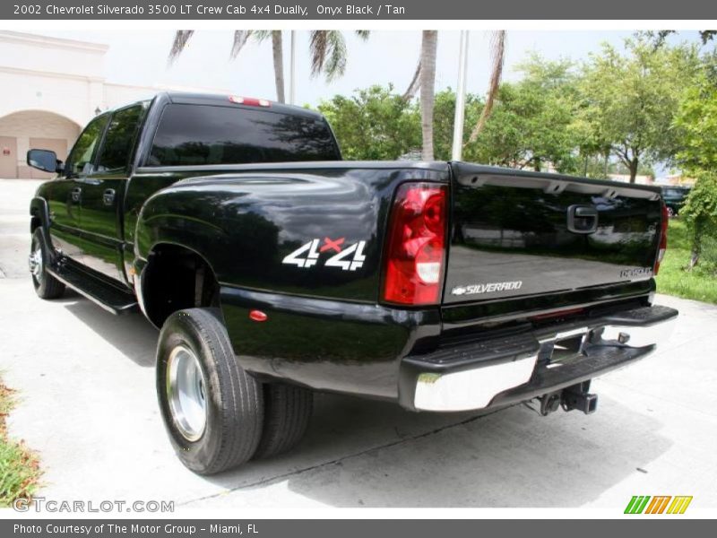 Onyx Black / Tan 2002 Chevrolet Silverado 3500 LT Crew Cab 4x4 Dually