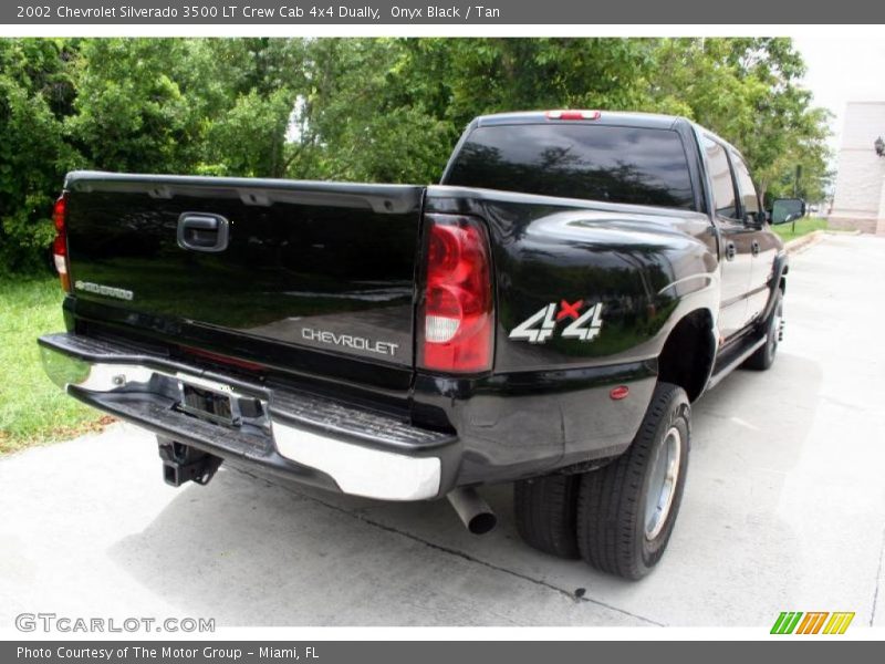 Onyx Black / Tan 2002 Chevrolet Silverado 3500 LT Crew Cab 4x4 Dually