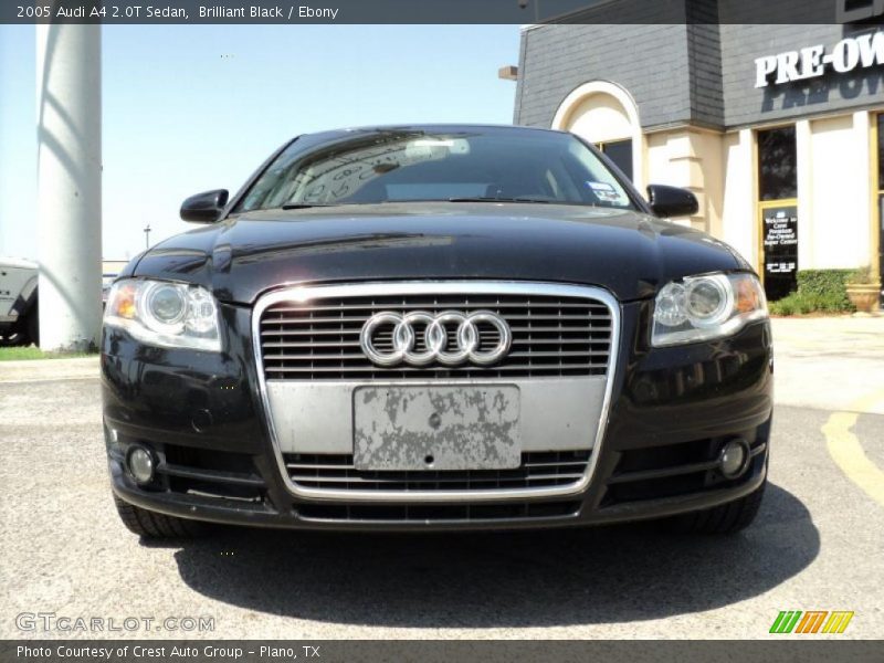 Brilliant Black / Ebony 2005 Audi A4 2.0T Sedan