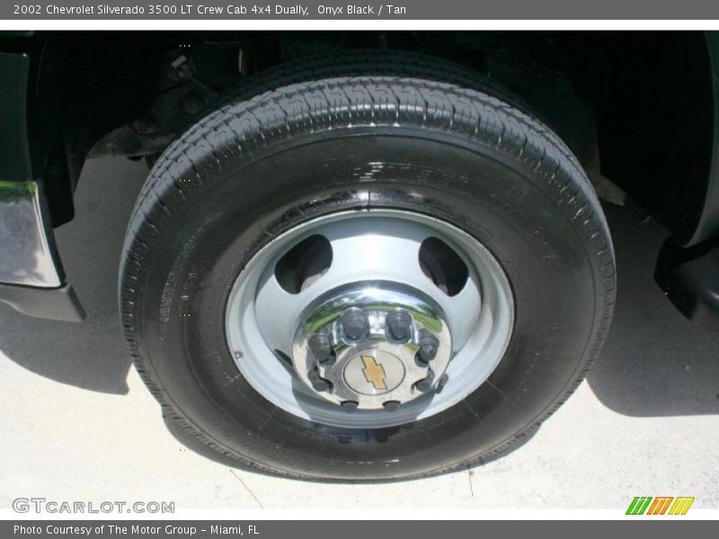 Onyx Black / Tan 2002 Chevrolet Silverado 3500 LT Crew Cab 4x4 Dually
