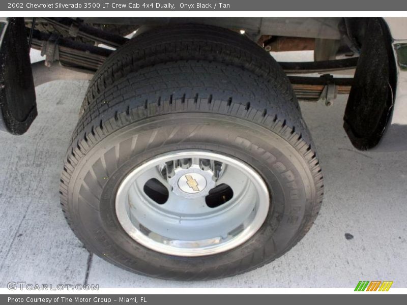 Onyx Black / Tan 2002 Chevrolet Silverado 3500 LT Crew Cab 4x4 Dually