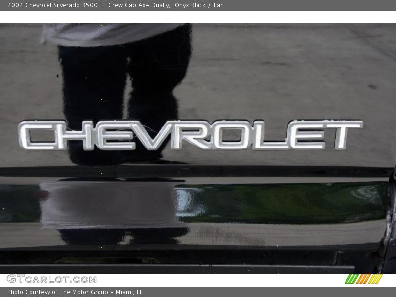 Onyx Black / Tan 2002 Chevrolet Silverado 3500 LT Crew Cab 4x4 Dually