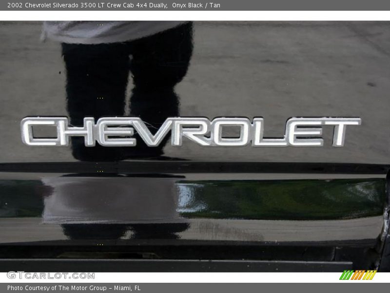 Onyx Black / Tan 2002 Chevrolet Silverado 3500 LT Crew Cab 4x4 Dually