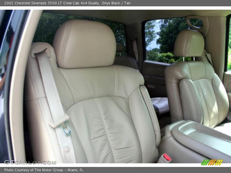 Onyx Black / Tan 2002 Chevrolet Silverado 3500 LT Crew Cab 4x4 Dually