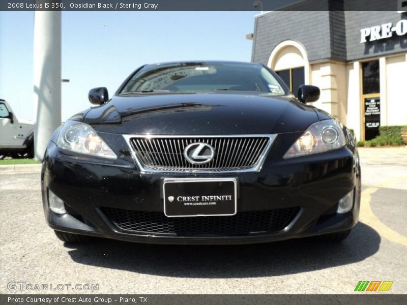 Obsidian Black / Sterling Gray 2008 Lexus IS 350
