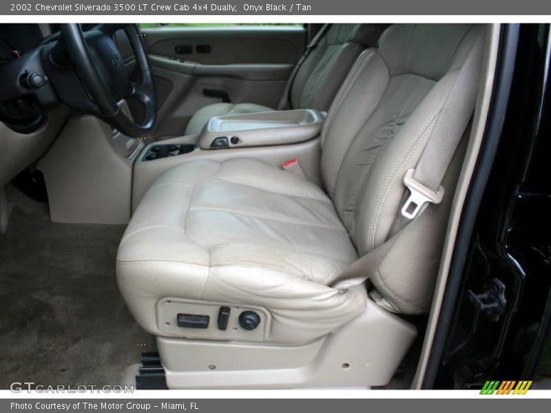 Onyx Black / Tan 2002 Chevrolet Silverado 3500 LT Crew Cab 4x4 Dually