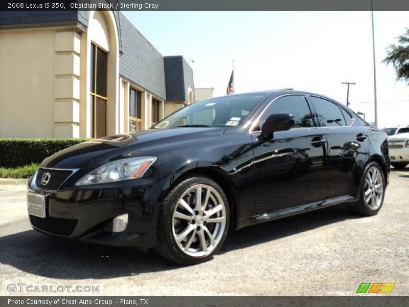 Obsidian Black / Sterling Gray 2008 Lexus IS 350
