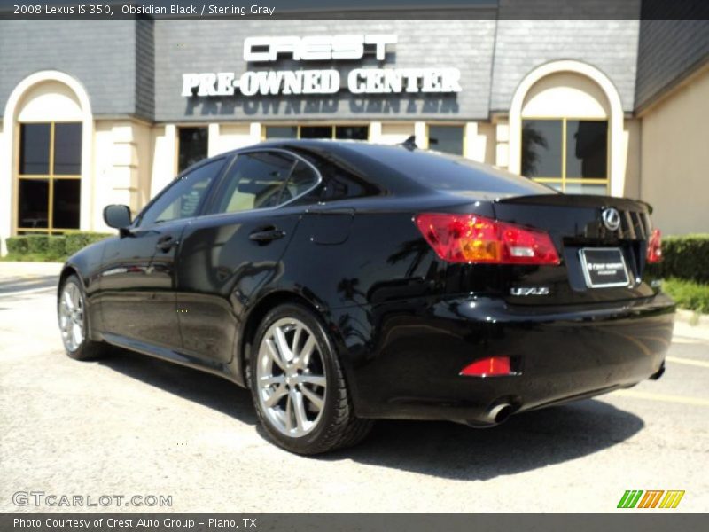 Obsidian Black / Sterling Gray 2008 Lexus IS 350