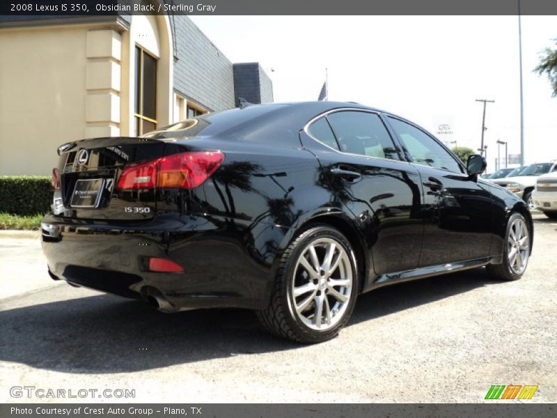 Obsidian Black / Sterling Gray 2008 Lexus IS 350