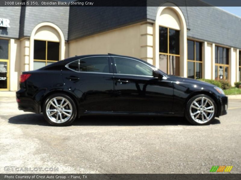 Obsidian Black / Sterling Gray 2008 Lexus IS 350