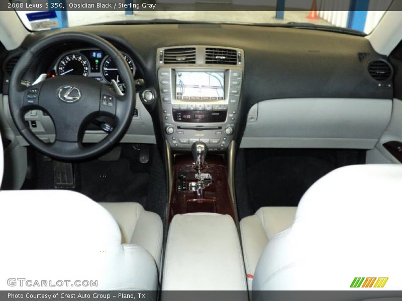 Obsidian Black / Sterling Gray 2008 Lexus IS 350