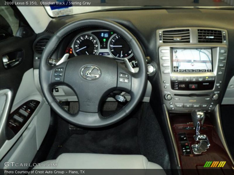 Obsidian Black / Sterling Gray 2008 Lexus IS 350