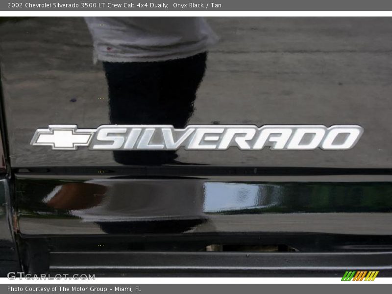 Onyx Black / Tan 2002 Chevrolet Silverado 3500 LT Crew Cab 4x4 Dually
