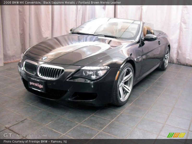 Black Sapphire Metallic / Portland Brown Merino Leather 2008 BMW M6 Convertible