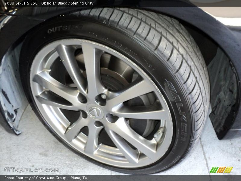 Obsidian Black / Sterling Gray 2008 Lexus IS 350