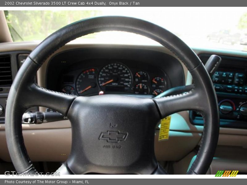 Onyx Black / Tan 2002 Chevrolet Silverado 3500 LT Crew Cab 4x4 Dually