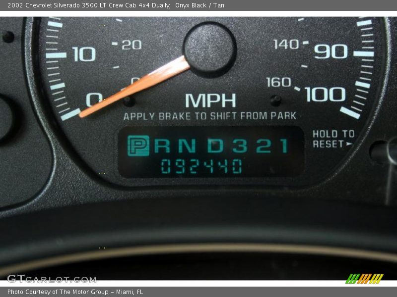 Onyx Black / Tan 2002 Chevrolet Silverado 3500 LT Crew Cab 4x4 Dually