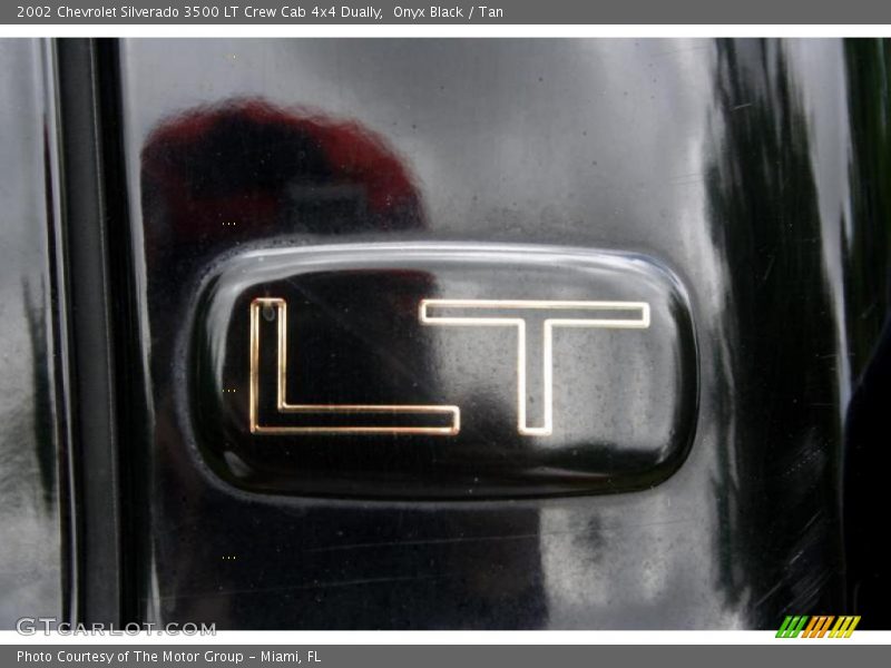 Onyx Black / Tan 2002 Chevrolet Silverado 3500 LT Crew Cab 4x4 Dually