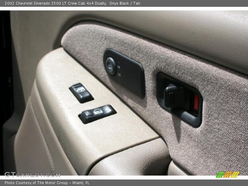 Onyx Black / Tan 2002 Chevrolet Silverado 3500 LT Crew Cab 4x4 Dually