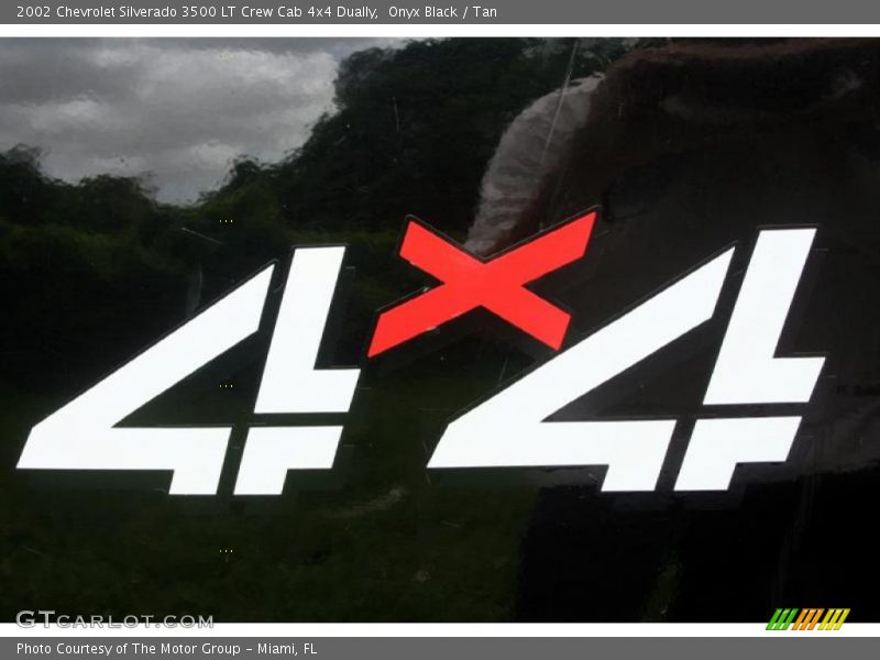 Onyx Black / Tan 2002 Chevrolet Silverado 3500 LT Crew Cab 4x4 Dually