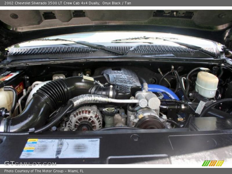 Onyx Black / Tan 2002 Chevrolet Silverado 3500 LT Crew Cab 4x4 Dually
