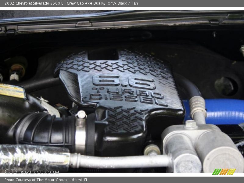 Onyx Black / Tan 2002 Chevrolet Silverado 3500 LT Crew Cab 4x4 Dually