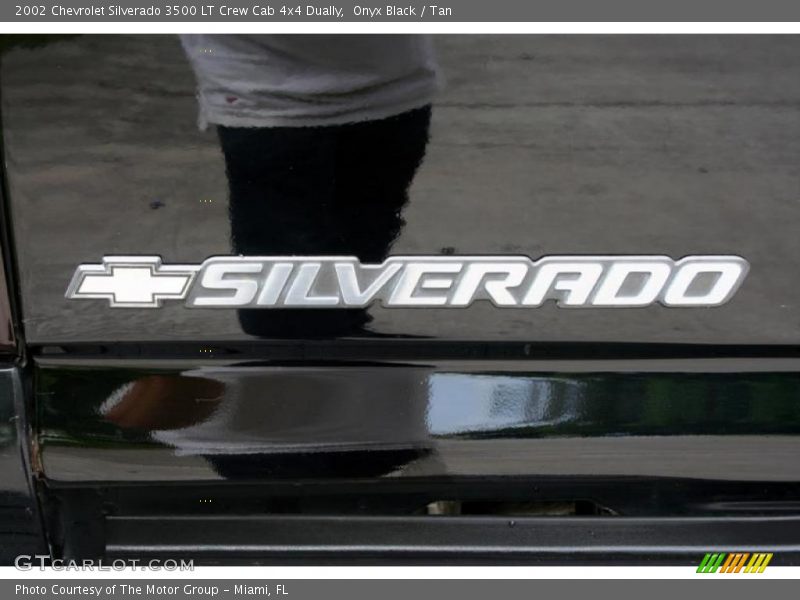 Onyx Black / Tan 2002 Chevrolet Silverado 3500 LT Crew Cab 4x4 Dually