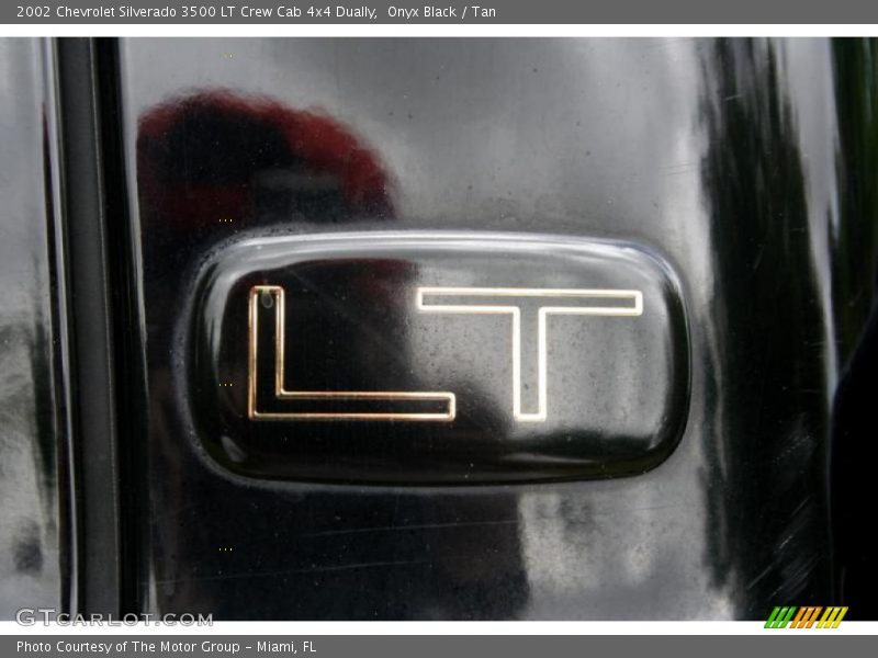 Onyx Black / Tan 2002 Chevrolet Silverado 3500 LT Crew Cab 4x4 Dually