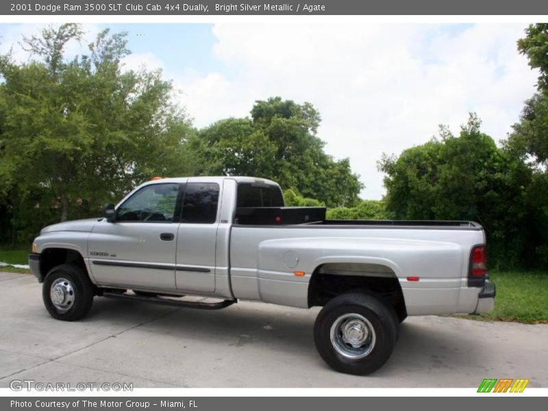 Bright Silver Metallic / Agate 2001 Dodge Ram 3500 SLT Club Cab 4x4 Dually