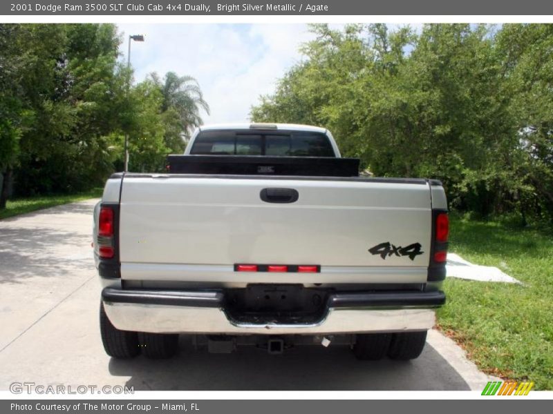 Bright Silver Metallic / Agate 2001 Dodge Ram 3500 SLT Club Cab 4x4 Dually