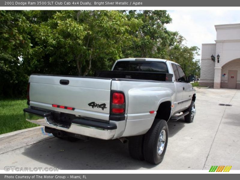 Bright Silver Metallic / Agate 2001 Dodge Ram 3500 SLT Club Cab 4x4 Dually