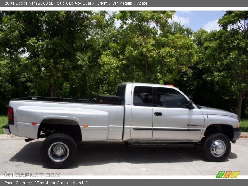 Bright Silver Metallic / Agate 2001 Dodge Ram 3500 SLT Club Cab 4x4 Dually