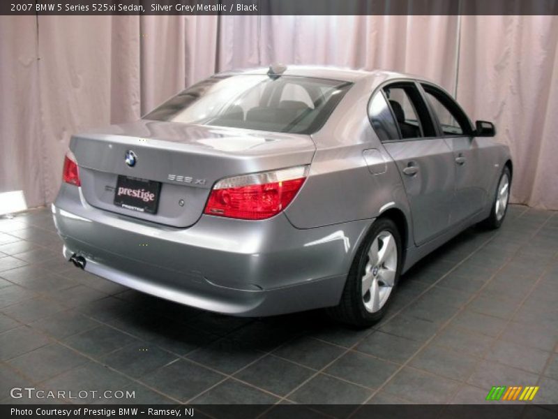 Silver Grey Metallic / Black 2007 BMW 5 Series 525xi Sedan
