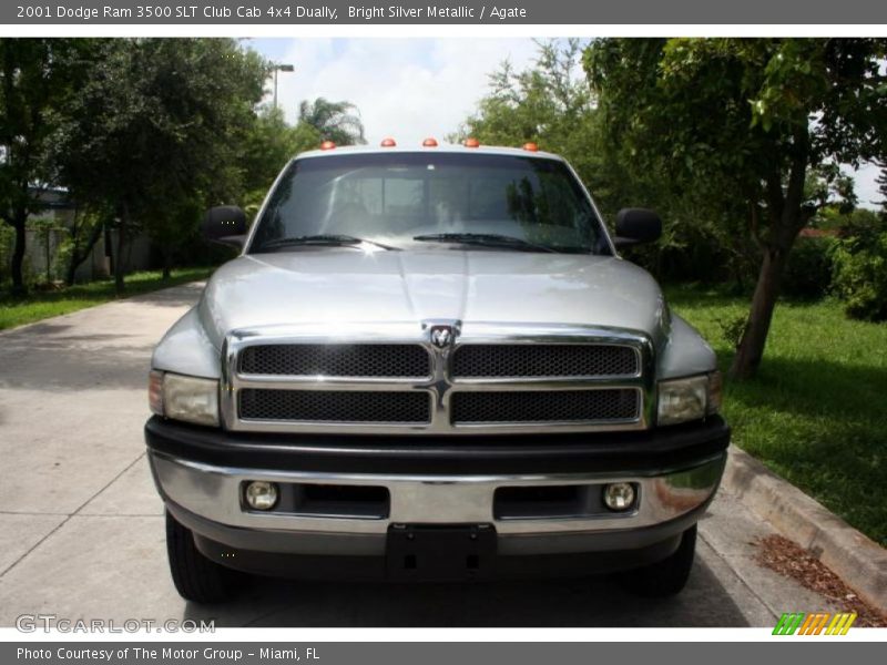 Bright Silver Metallic / Agate 2001 Dodge Ram 3500 SLT Club Cab 4x4 Dually