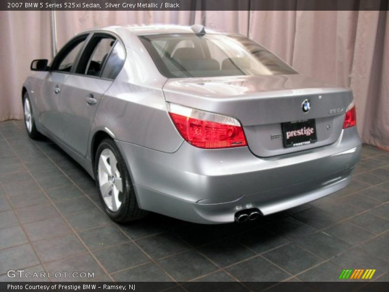 Silver Grey Metallic / Black 2007 BMW 5 Series 525xi Sedan