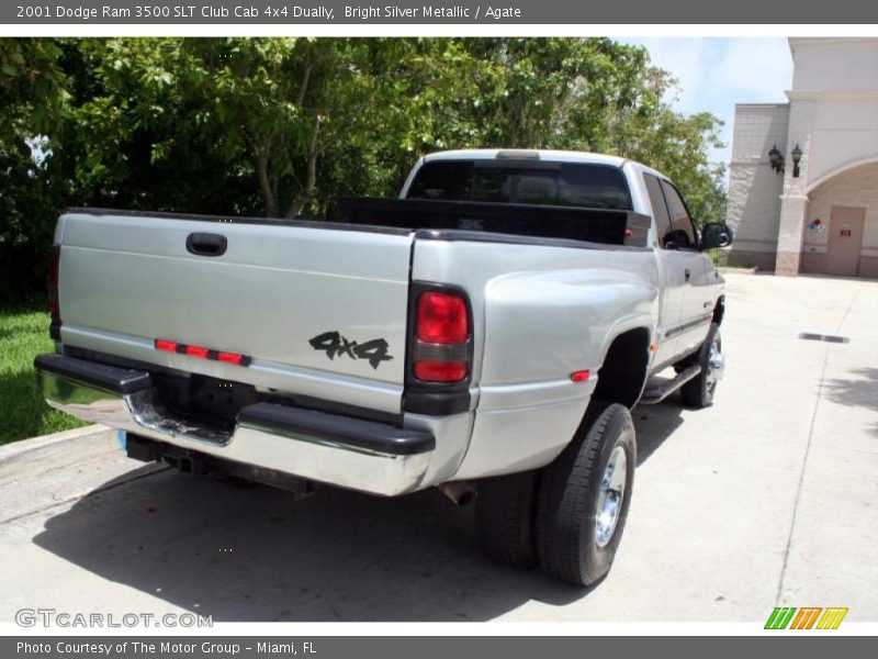 Bright Silver Metallic / Agate 2001 Dodge Ram 3500 SLT Club Cab 4x4 Dually