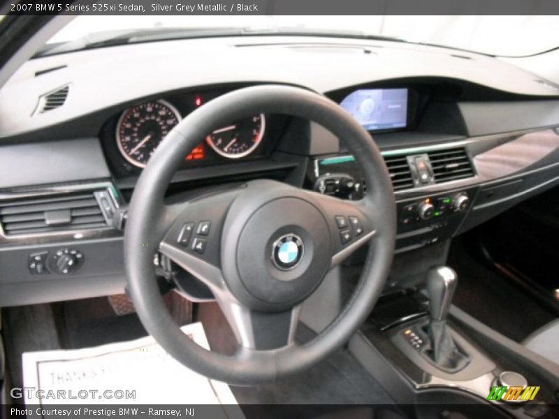 Silver Grey Metallic / Black 2007 BMW 5 Series 525xi Sedan