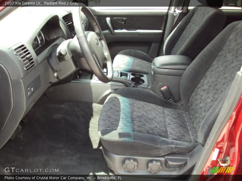 Radiant Red / Gray 2007 Kia Sorento LX