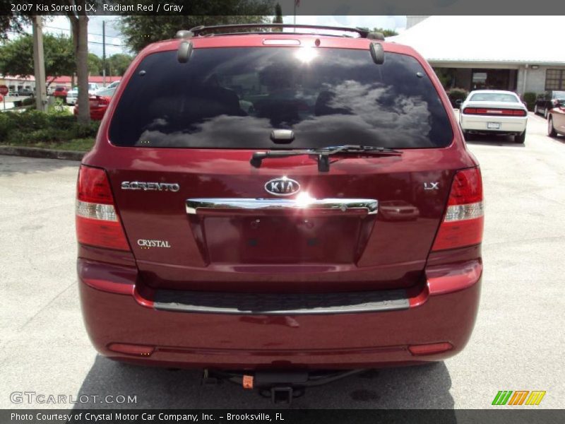 Radiant Red / Gray 2007 Kia Sorento LX