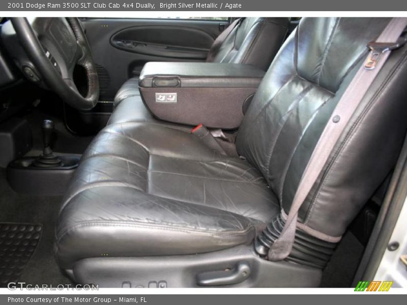 Bright Silver Metallic / Agate 2001 Dodge Ram 3500 SLT Club Cab 4x4 Dually