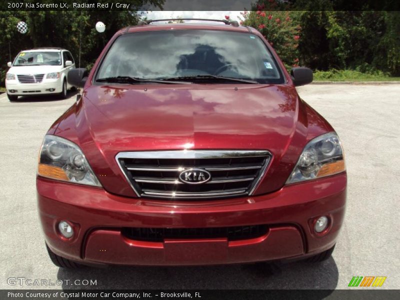Radiant Red / Gray 2007 Kia Sorento LX