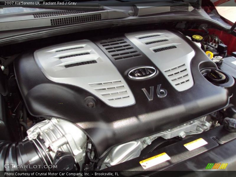 Radiant Red / Gray 2007 Kia Sorento LX