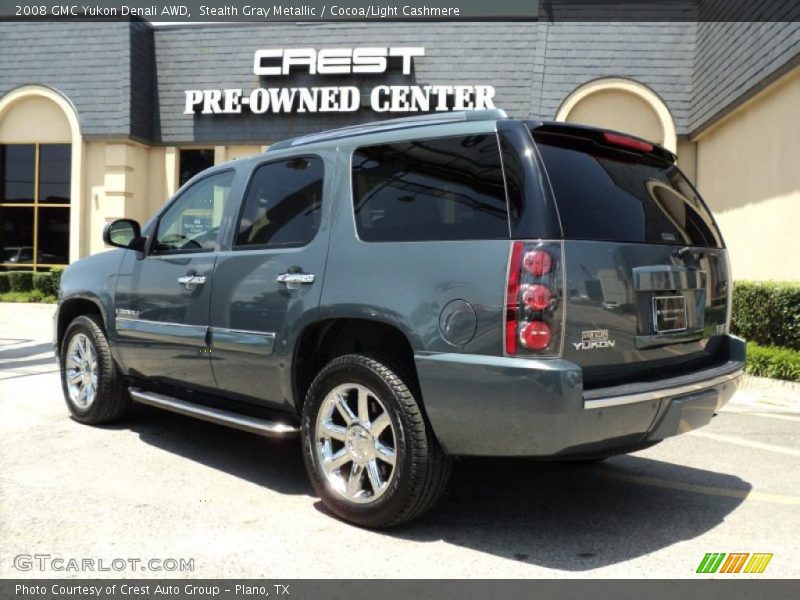 Stealth Gray Metallic / Cocoa/Light Cashmere 2008 GMC Yukon Denali AWD