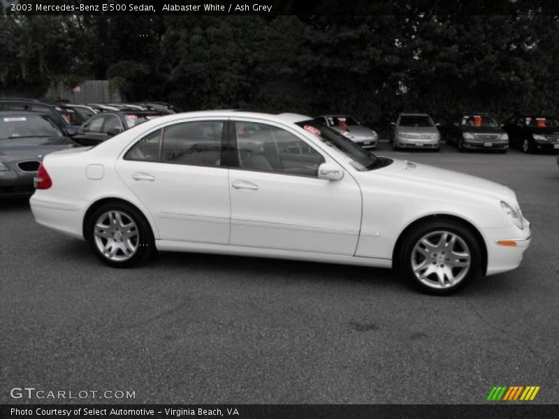 Alabaster White / Ash Grey 2003 Mercedes-Benz E 500 Sedan