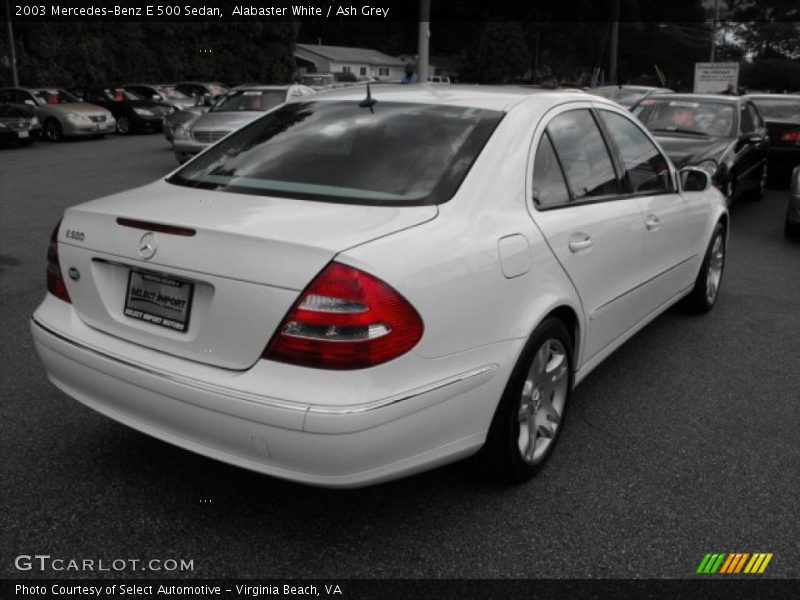 Alabaster White / Ash Grey 2003 Mercedes-Benz E 500 Sedan