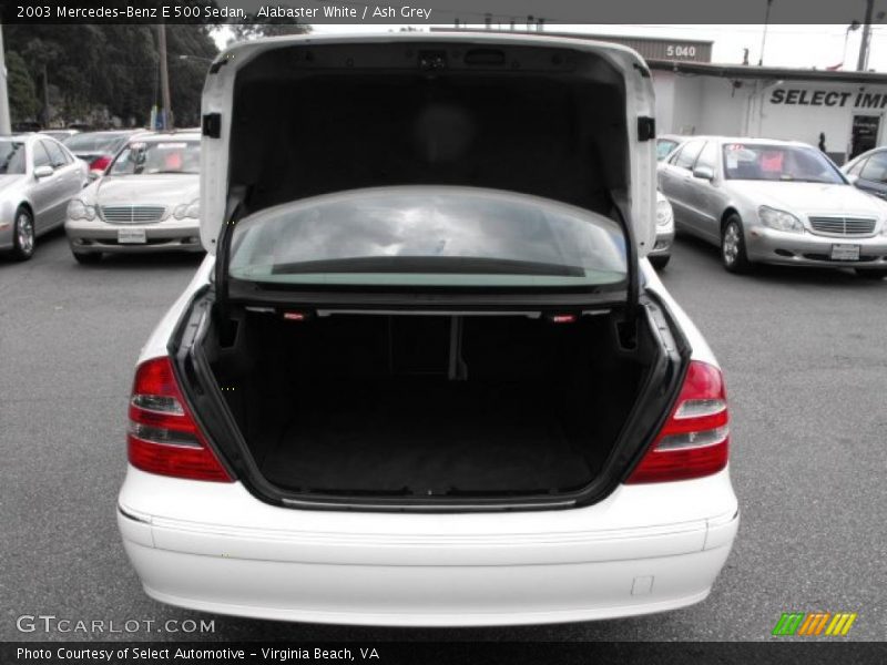 Alabaster White / Ash Grey 2003 Mercedes-Benz E 500 Sedan