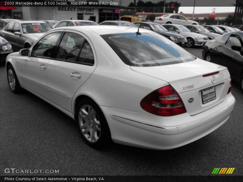 Alabaster White / Ash Grey 2003 Mercedes-Benz E 500 Sedan